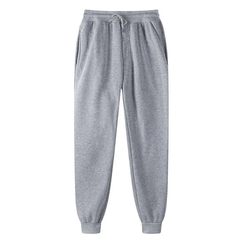 Homens e Mulheres Inverno Calças Casuais Coreano Moda Pantsuit Jogging Outono Preto Branco Esporte Calças Sólida Cor Diária Sweatpants 220330