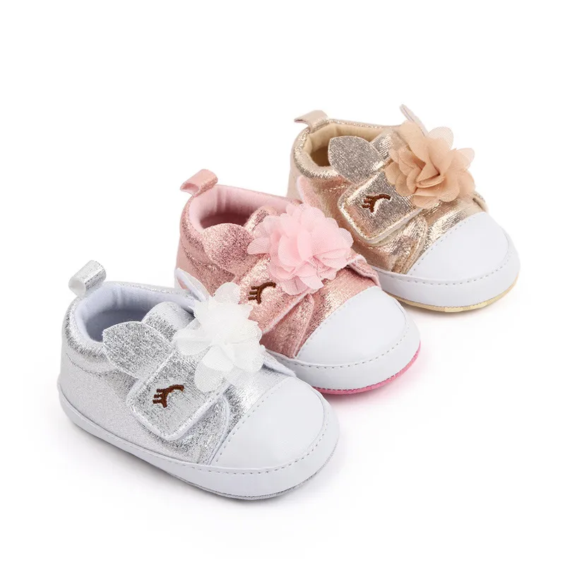 Infant Newborn Baby Girls Flower Autumn First Walkers Sneakers Shoes Toddler Casual Shoes