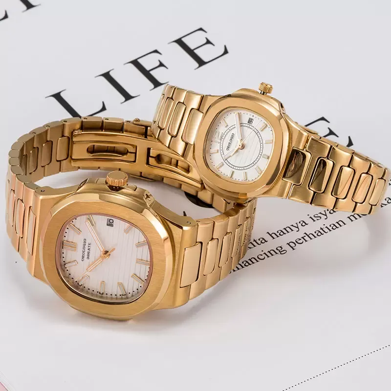 Orologio da uomo orologi automatici da donna completo in acciaio inossidabile zaffiro impermeabile orologi luminosi stile coppie orologio da polso U1298l