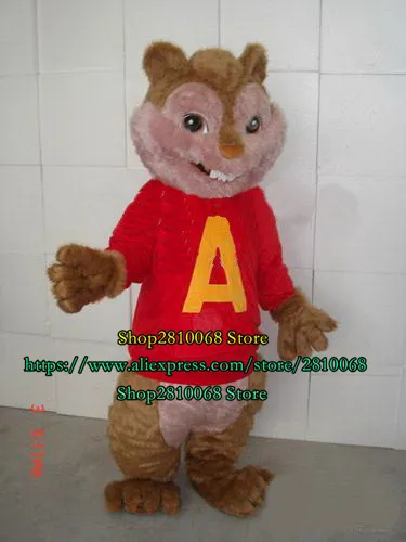 Costume Mascot Poupée Eva Casque Chipmunk Costume Mascot Costume Squirrel Costume de dessin animé Unisexe Party 1063