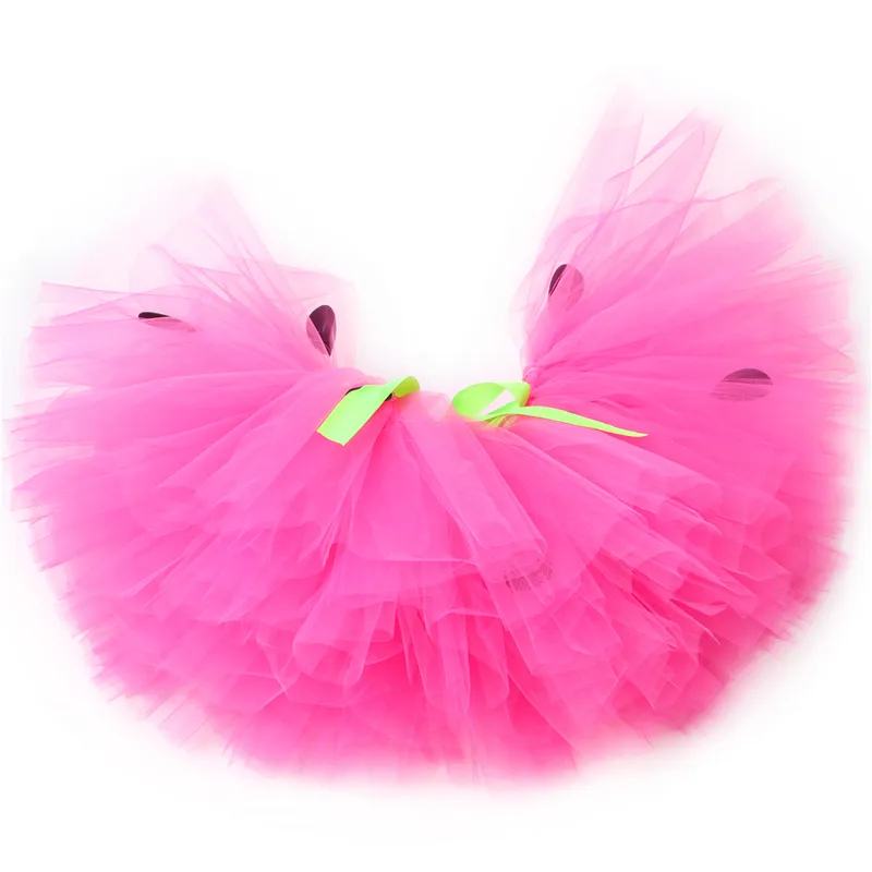 Flickor jordgubbar tutu kjol rosa prinsessan barn tutu pettiskirt halloween födelsedagsfest dans fluffy baby flickor tyll kjol 220423