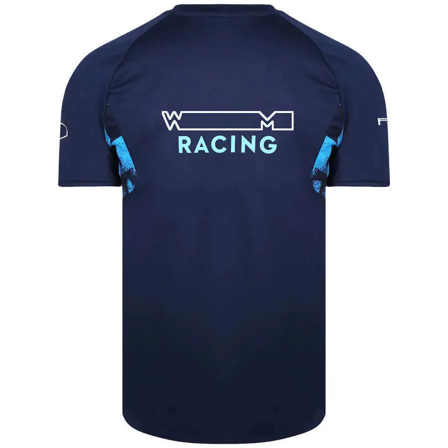 2022 F1 팀 레이싱 포뮬러 남성용 짧은 슬리브 티셔츠 셔츠 컴퓨터 재킷 작업 의류 자동차 팬 커스텀 MPR2