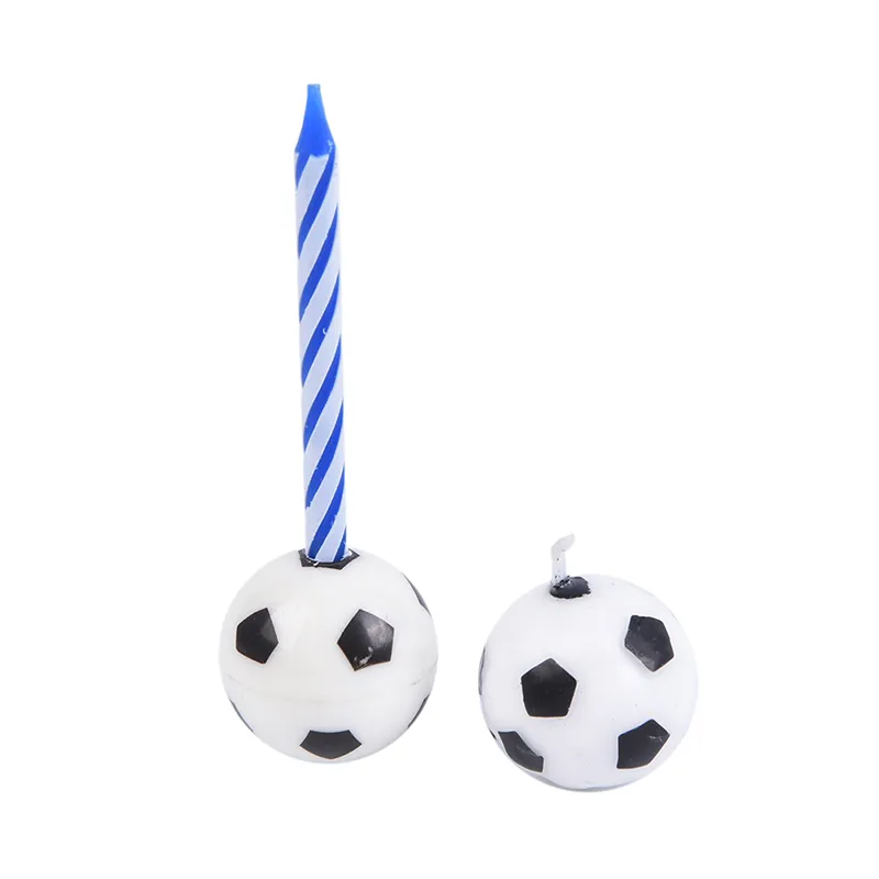 Cute Soccer Ball Football Candles For Birthday Party Kid Supplies Decor Wedding Garden Decoration Party Cake 