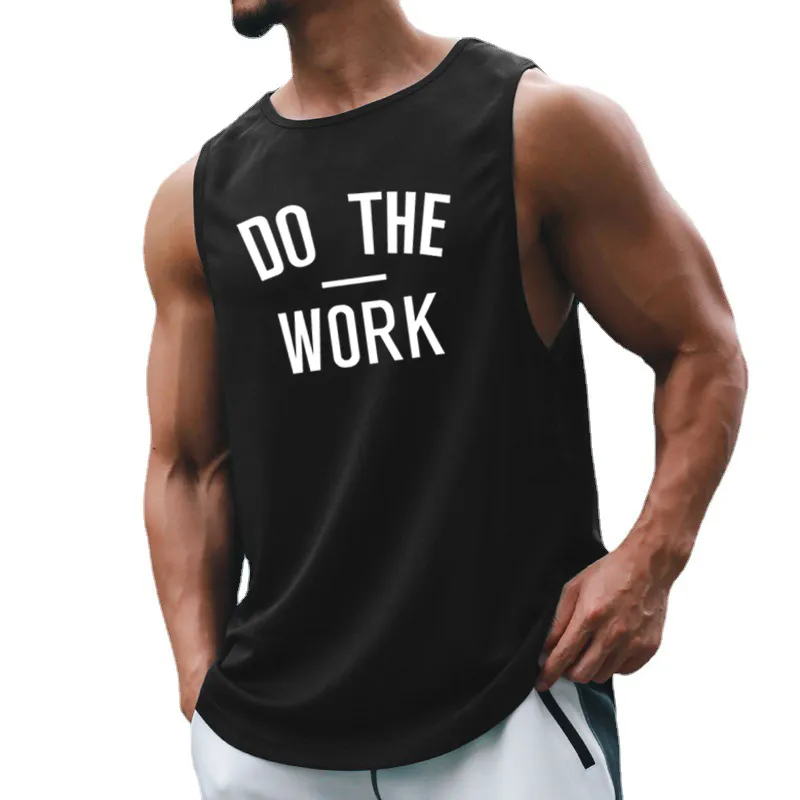 MuscleGuys Brand Running Vest Men Mesh Gym Kleding Fitness Tanktops Bodybuilding Mouwloze shirt Heren Sport Stringer Jerseys 220621