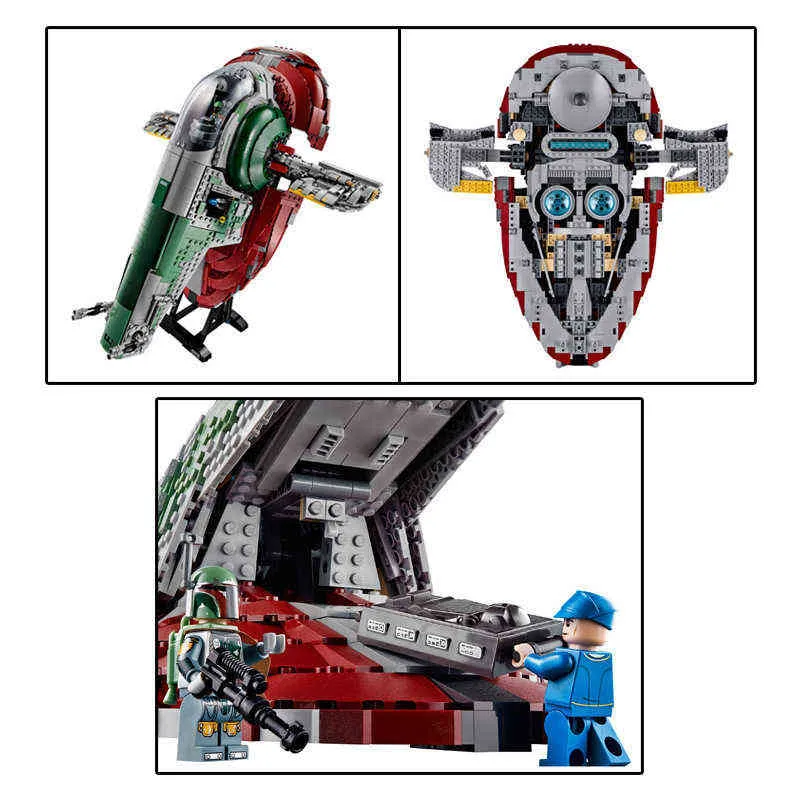 Star Plan Series The USC Slave 1 Kit Building Block Bricks Toys Совместимость с 75060 Детская игрушка Рождественский подарок G220707