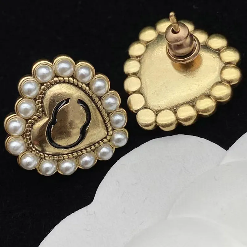Kvinnor designers pärla örhänge lyx smycken älskar form örant kvinnor modemärke designer hoops studs guld bågar örhängen 2022251x