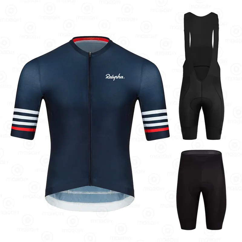 Letnia koszulka rowerowa Ralvpha zestaw z krótkim rękawem Maillot Ropa Ciclismo oddychająca odzież rowerowa Quickdry odzież rowerowa MTB 220518