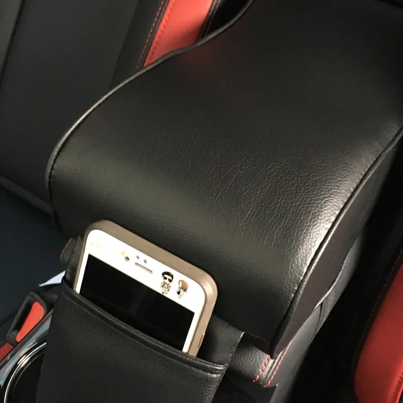 New Universial Car Armrest Comfortable Driver Handres for Car Interior Accessories with Black Color High Quality PU Leather