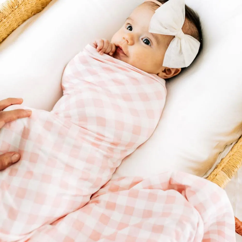 2022 Ny nyfödd fotograferingsfoto Props jul sovsäckar rutig tjej poserar swaddle dekor wrap filt 4 färg