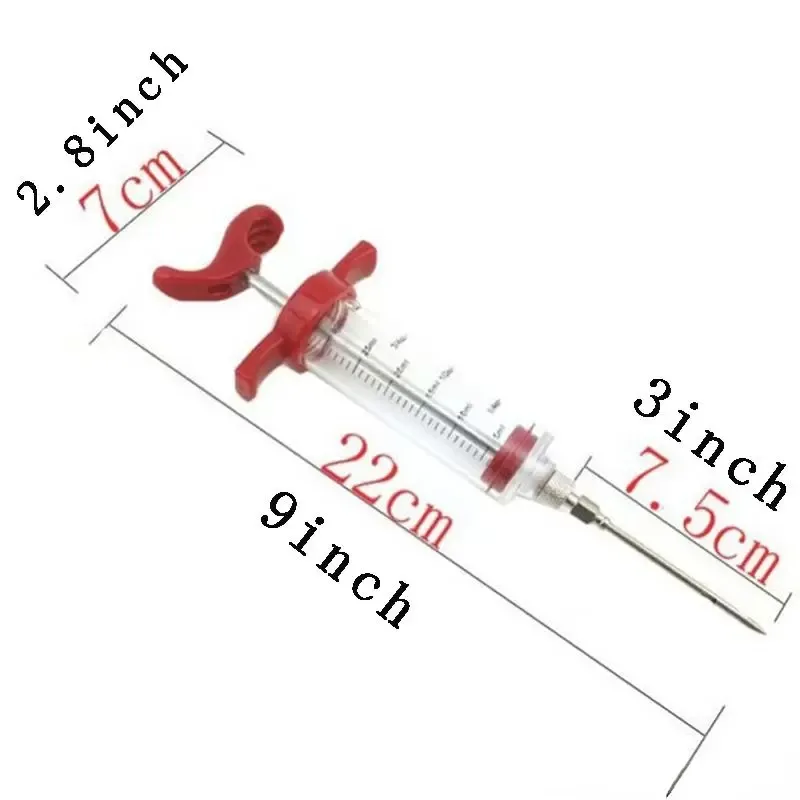 Paslanmaz Çelik İğneler Baharat Şırınga Marine Enjektör Lezzeti Şırınga Pişirme Et Tavukçuluk Türkiye Tavuk Mutfak BARBEKÜ Aracı