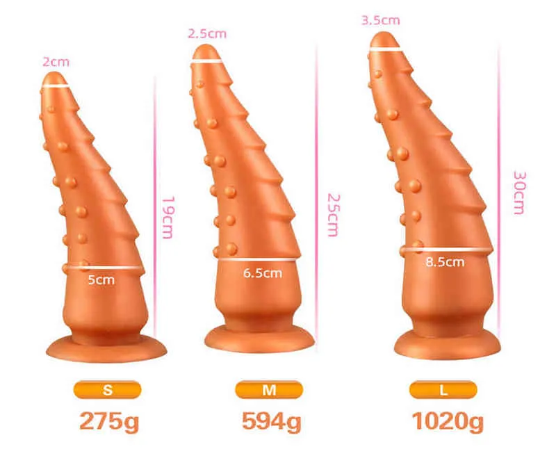 Nxy Anal Toys 2022 Plug Huge 55 85mm Big Silikon Butt Sex für Frauen Männer Adult Shop Bdsm Buttplug Prostata Massage 220505