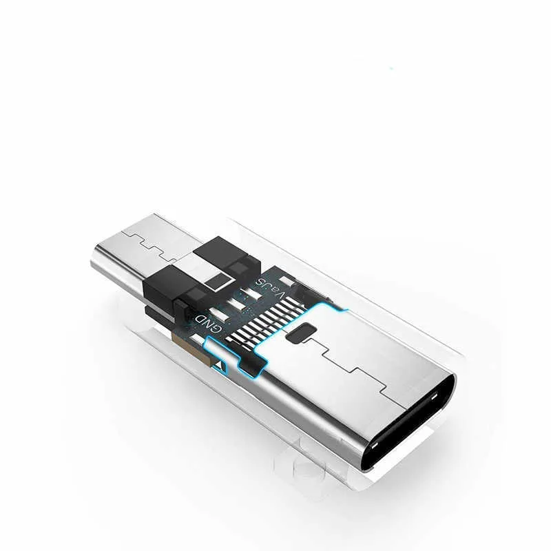 USB Type-C Adapter Typ C till Micro USB Kvinna till manliga omvandlare för Xiaomi Samsung Charger Data Cable USBC USB C Adapter