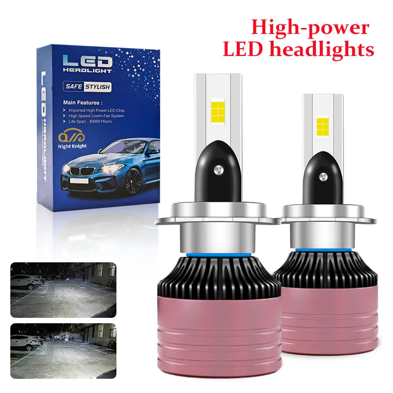 100W Car High Power H4 Led Headlights Bulbs 20000LM Canbus H1 H3 H7 H8 H11 Led 9005 Hb3 9006 Hb4 Auto Fog Lights