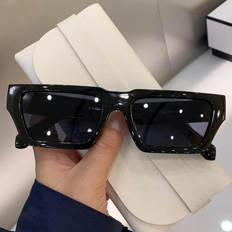 Sonnenbrille Retro Quadratischer Rahmen Mode Sonnenbrille Bunte Vintage Übergroße Coole Farbtöne Für Männer Frauen Designer UV400 BrillenSunglass207S