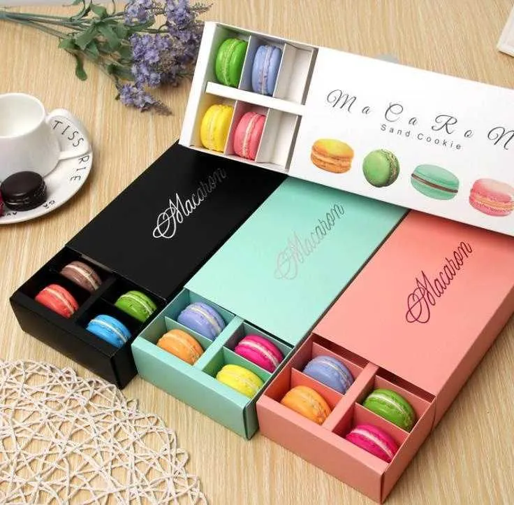 12 galler macaron dubbelskikt box bakverk dekoration stor kapacitet muffin box dubbellaagse doos