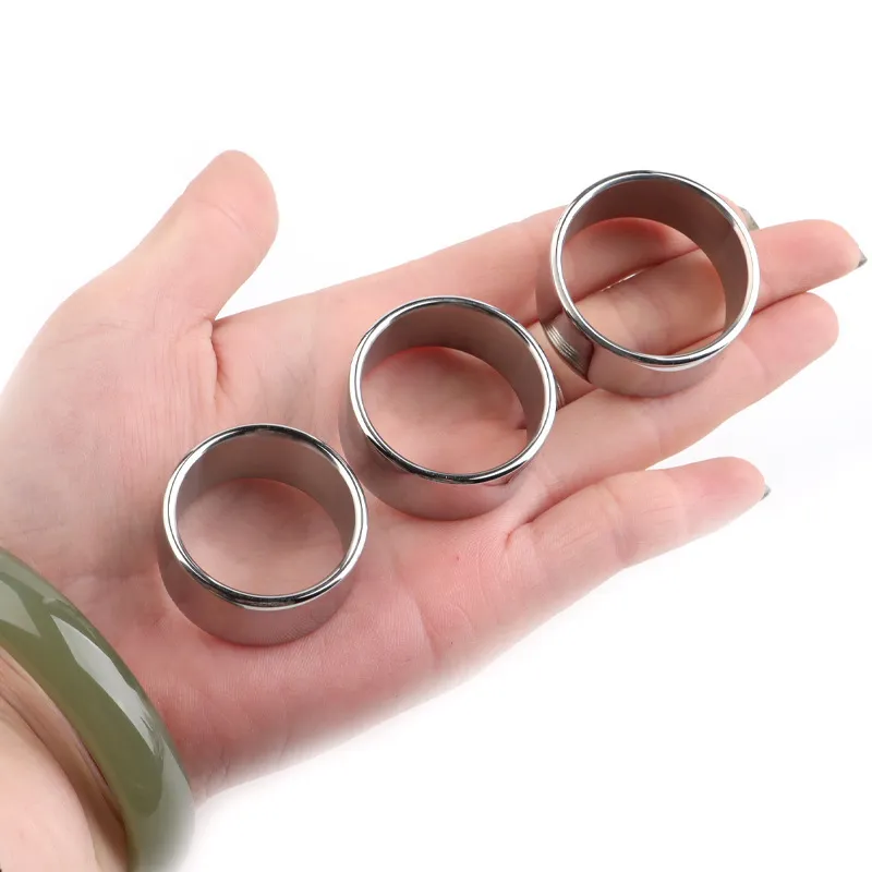 3 Rozmiar Wybieraj ze stali nierdzewnej metalowe rękawy kulkowe penisa pierścień erekcja opóźnienie