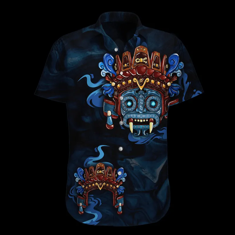 Plstar Cosmos Mexico Gepersonaliseerde aangepaste naam Hawaiiaanse shirts mode 3Dprint zomer grappige strand korte mouw casual A 3 220713