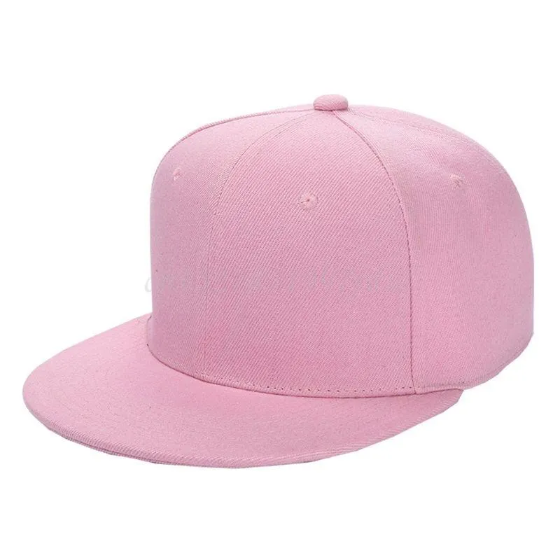 Gorras de bola 22 estilos Mujeres Hombres Verano Hip Hop Estilo Gorra de béisbol Plana Bill Brim en blanco Color sólido Tamaño ajustable Clásico Snapback241j