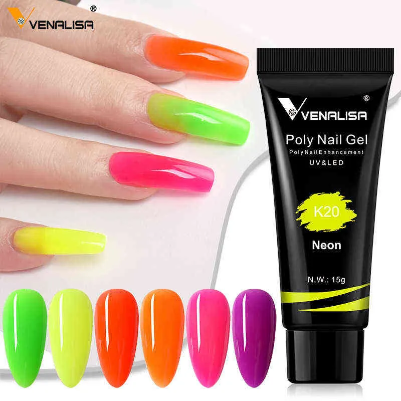 NXY Nail Gel New Arrival Poly 15ml Acrylic Clear Camouflage Polish Extension Art Color Change 0328