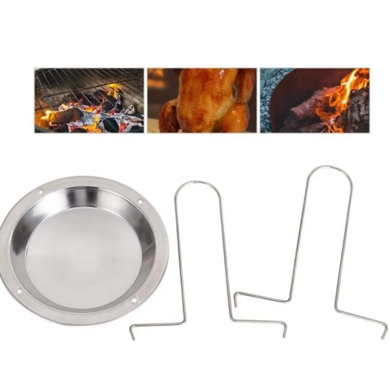 Organboo Barbecue Grilling Baking Cooking Panns Nonstick Chicken Roaster Rack med Bowl BBQ Accessories Tools 220813