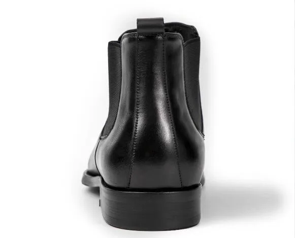 Новый стиль зимний Мартин Сапоги Высокое Качество Лодыжки Сапоги Натуральная Кожа Классика Черные Мужские Ботинки