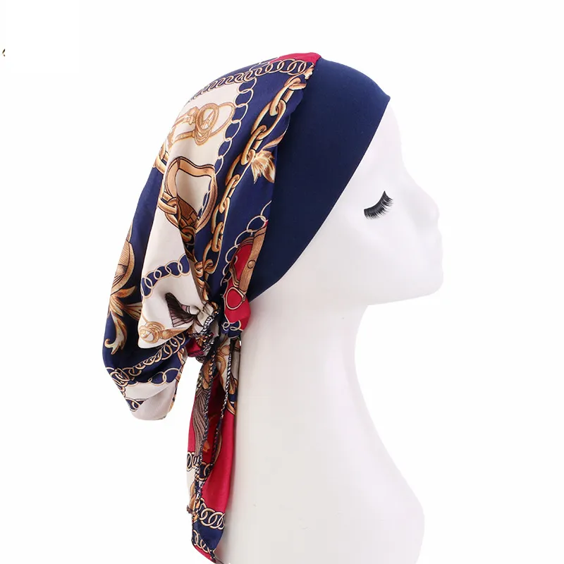 نساء جديدات مرنة مرنة داخلية الحجاب القبعة المسلمة قبعات العمامة السرطان القبعات الكيميائية للسيدات تحت القبعات الحجاب