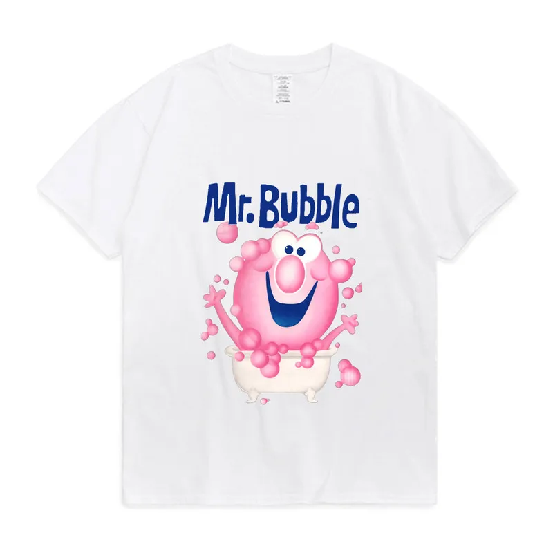 Mr.Bubble-Makes Bath Time Fun Active Active Tシャツ男性女性かわいいパターンプリントTシャツ夏コットントレンドオールマッチTEES220708