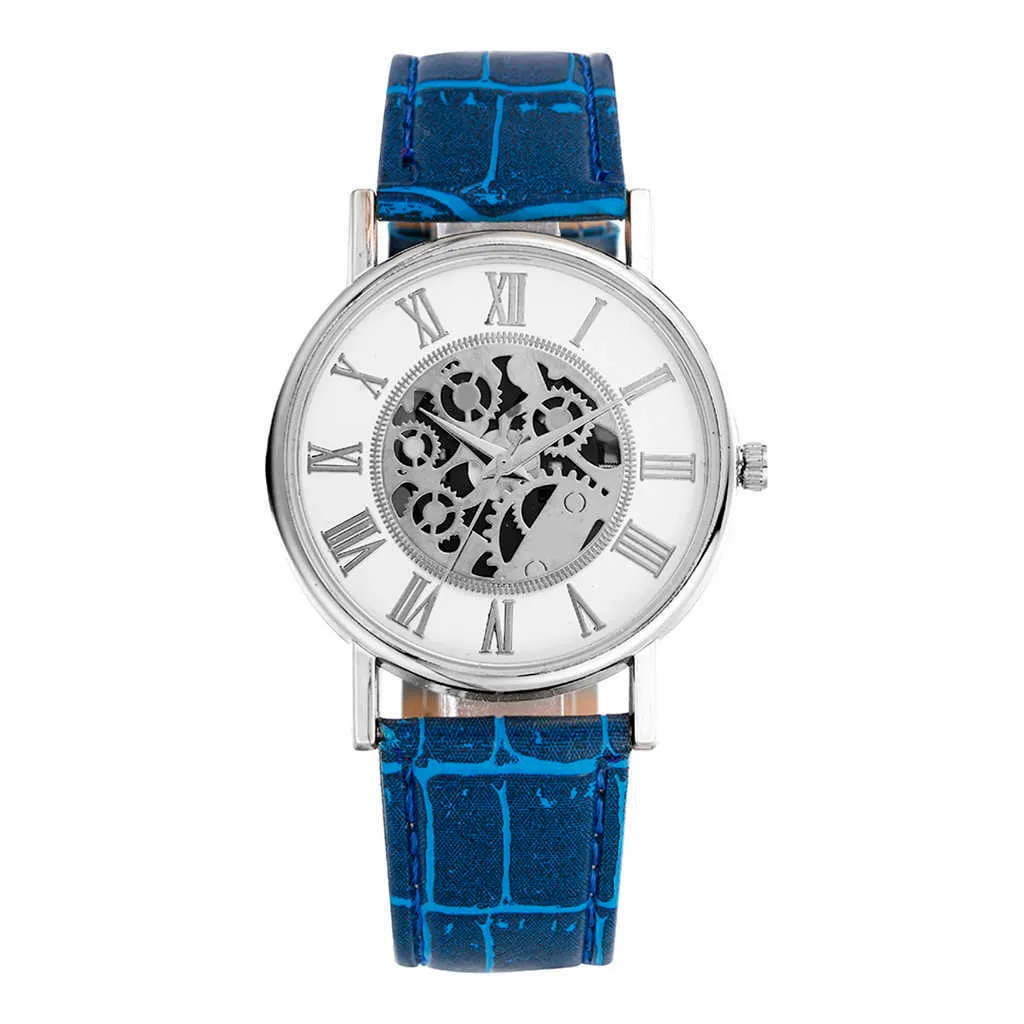 ファッションメンズビジネス中空クォーツ腕時計メカニカルマニュアル巻線自動腕時計のための男性の吸い殻エルケック