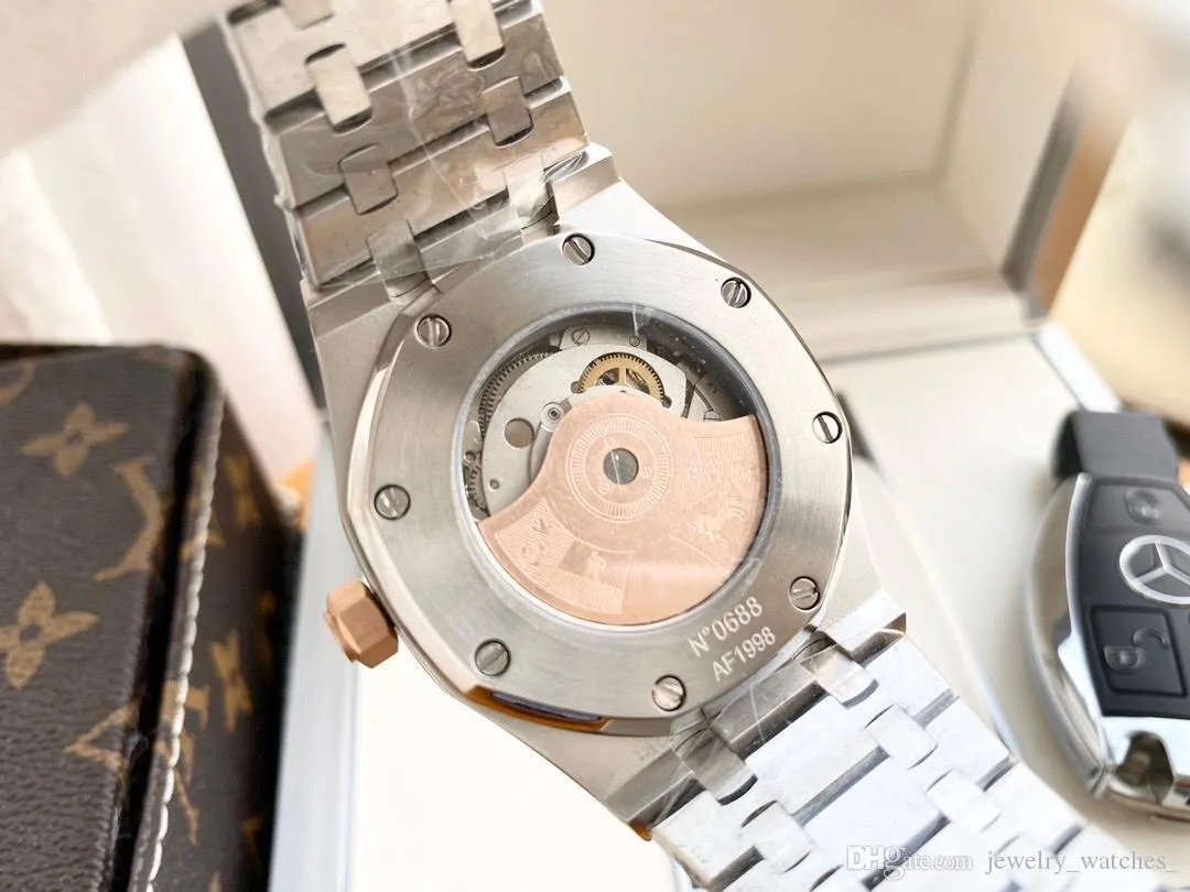 Mannen Horloges Volledig Automatisch Mechanisch Uurwerk 316 Fijne Stalen Kast Zeshoekige Schroef Achthoekige Kraal Diameter 43mm Dik 12mm Luxe Horloge
