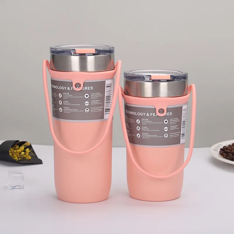 550ml 18oz 24oz二重真空ステンレス鋼のコーヒーマグカップ真空フラスコGarrafa Termica ron-slishケースへのトラベルThermos Bottle 220423