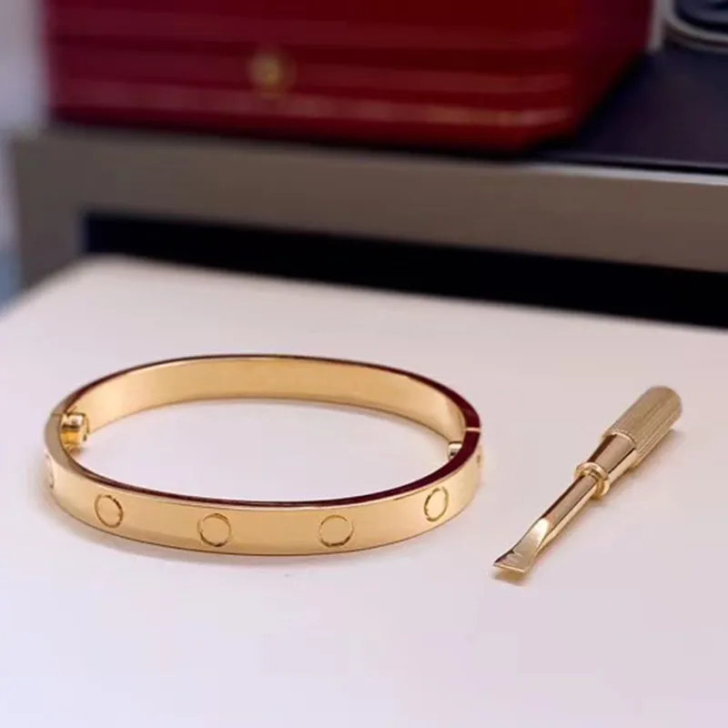 Marca de luxo 18k ouro masculino pulseira moda casal manguito designer pulseira para mulheres alta qualidade 316l aço inoxidável pulseira jewe314h