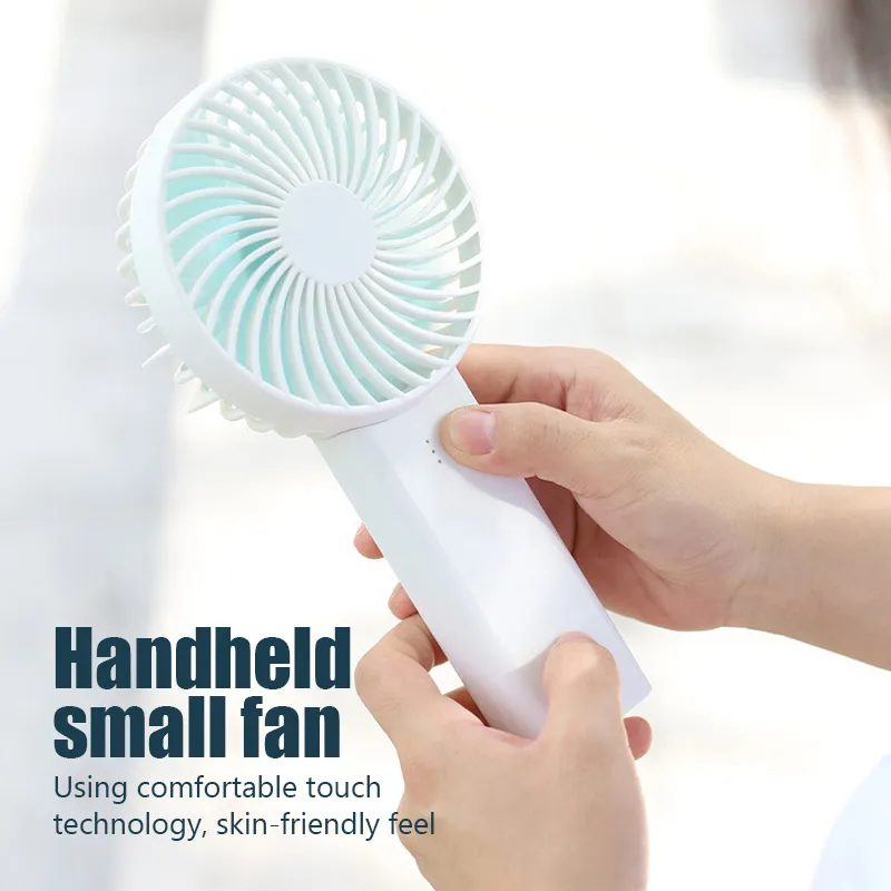 USB Rechargeable Mini Pocket Portable Fan 3-Speed Adjustable Cooler For Home Office Outdoor Handheld Small As Phone Holder 220505
