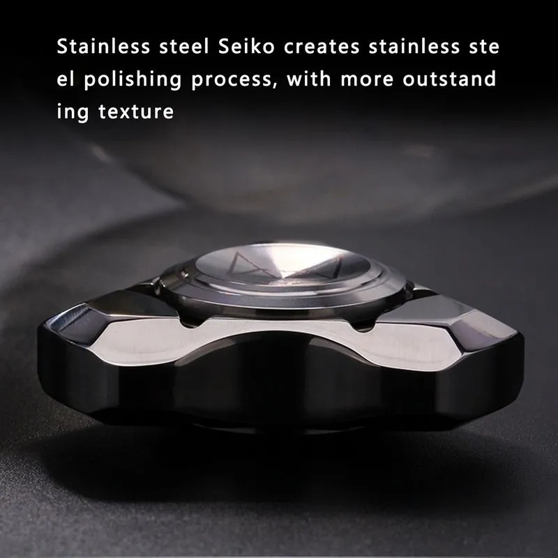 Stainless Steel Hand Spinner Fidget Silent Bearing Zinc Alloy Metal Ball Mute Edc Toys Finger Gyro Relieve Stress Boy Xmas Gift 220427