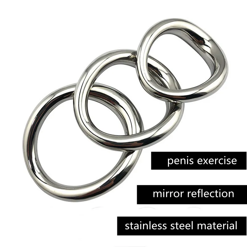 Metall kuk ring rostfritt stål ringar för män vuxna18 sexiga leksaker bdsm bollar bår enhet penis utlösning fördröjning cockring