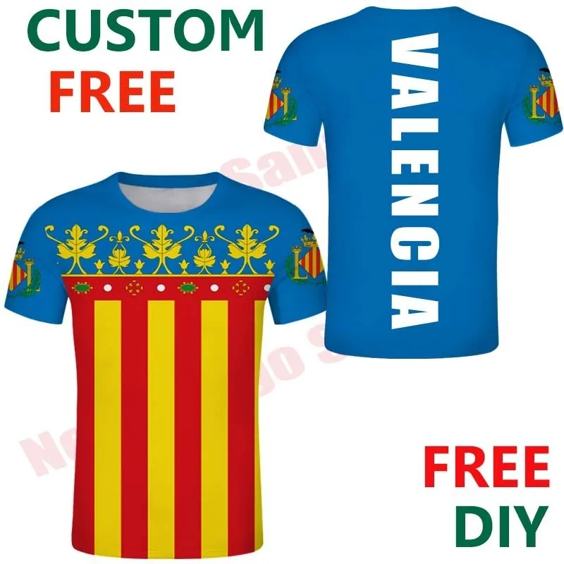 Valencia Soccer Jersey Football T Shirt Valencia FC Valencia Kit Kids Child Football Club Custom T-shirt 220609