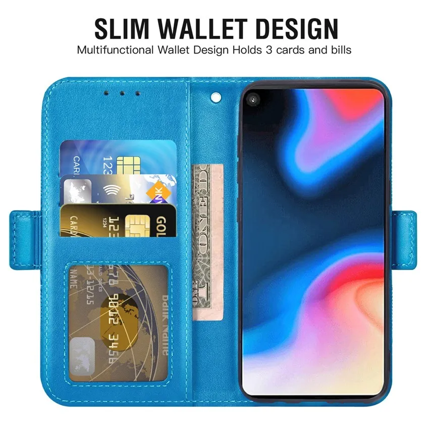 Portfel dla Samsung Galaxy A8S A70S A50S A30S A20S A21S A10S Fundas Capa Magnet Pocket Pocket Smycz smycz