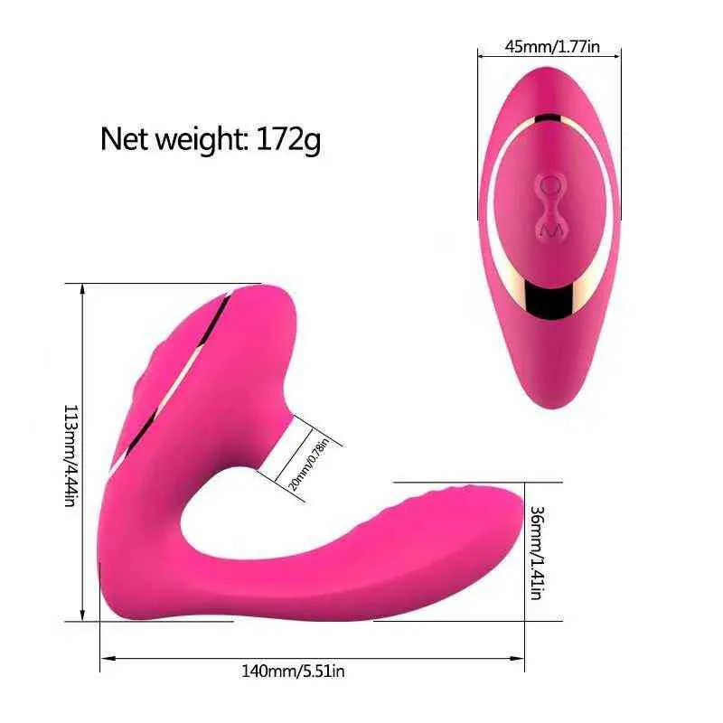 Nxy Eggs Bullets 10 Geschwindigkeiten Nippel Vagina Saugen Vibrator für Frauen Weibliche Masturbatoren G-Punkt Klitoris Stimulator Oralsex Spielzeug für 220509