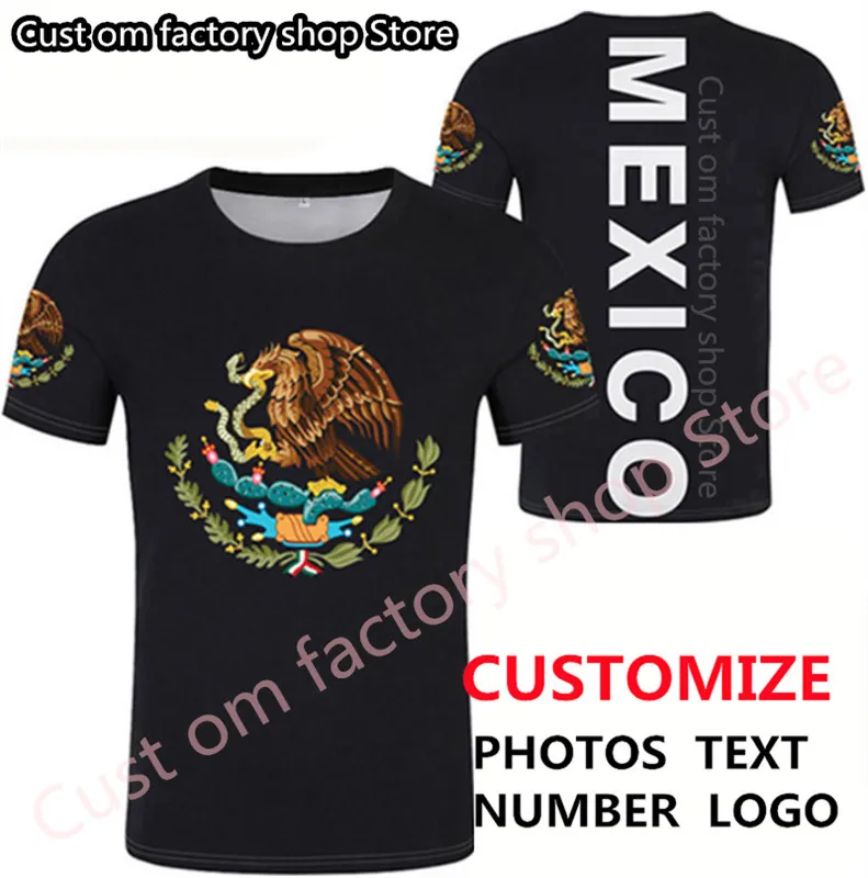 LES ÉTATS-UNIS DU MEXIQUE t-shirt nom personnalisé gratuit numéro mex t-shirt drapeau de la nation mx espagnol mexicain imprimer p o vêtements 220616