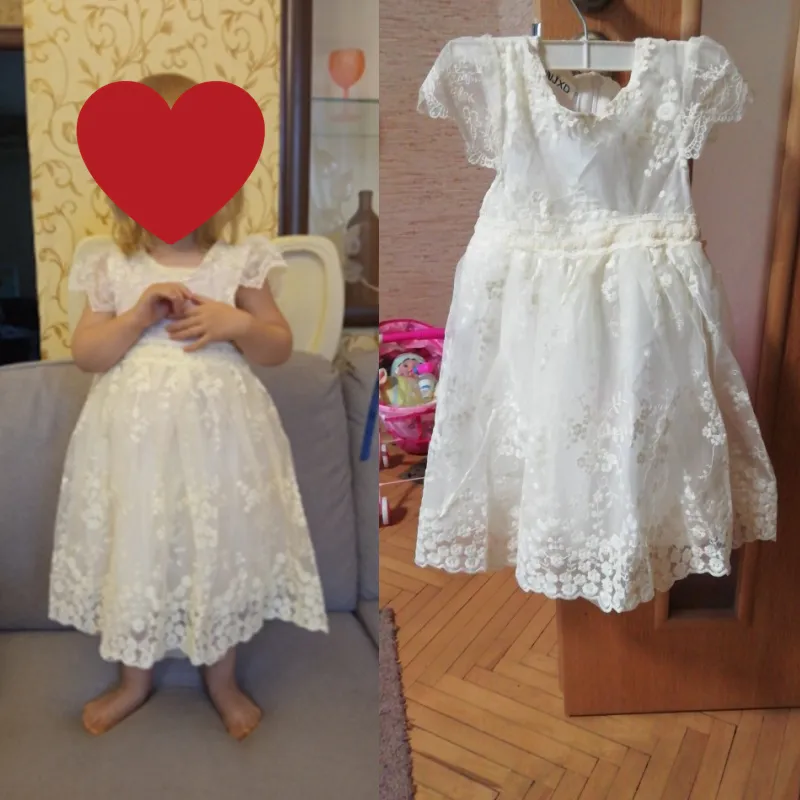 Zomermeisjeskleding Kinderjurken voor S Lace Flower Bruiloft Kinderen Princess 220426