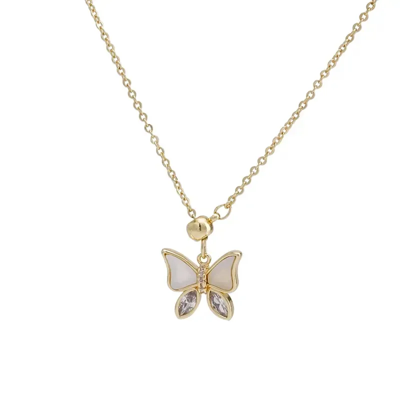 Exquisites Schmetterling Anhänger Halskette Female Nischendesign High-End Ins Cold Wind Colarmbone Kettenkette Accessoires