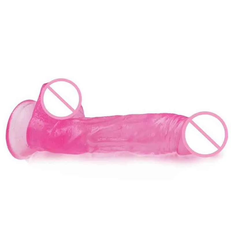 Nxy Dildos Sucker Crystal Vibration Massage Stick Wireless Bouncing Anal Plug 0316