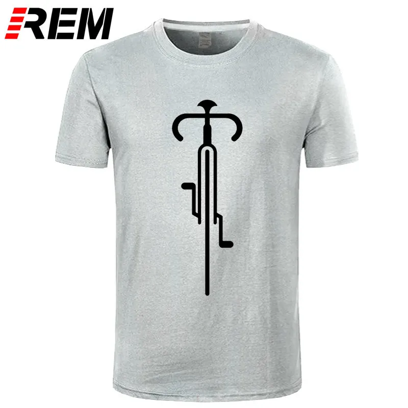 REM tee Bike Lines Ciclismo Novedad Creativa Hombres Hombres Camiseta Camiseta de manga corta O Cuello Algodón Casual Camiseta Top Tee 220712