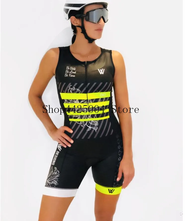 VVDESIGNS Women s Triathlon Sleeveless Trisuits Swim Cycling Running Vest Suit Tights Maillot Ropa Ciclismo Monkey Jumpsuit 220725