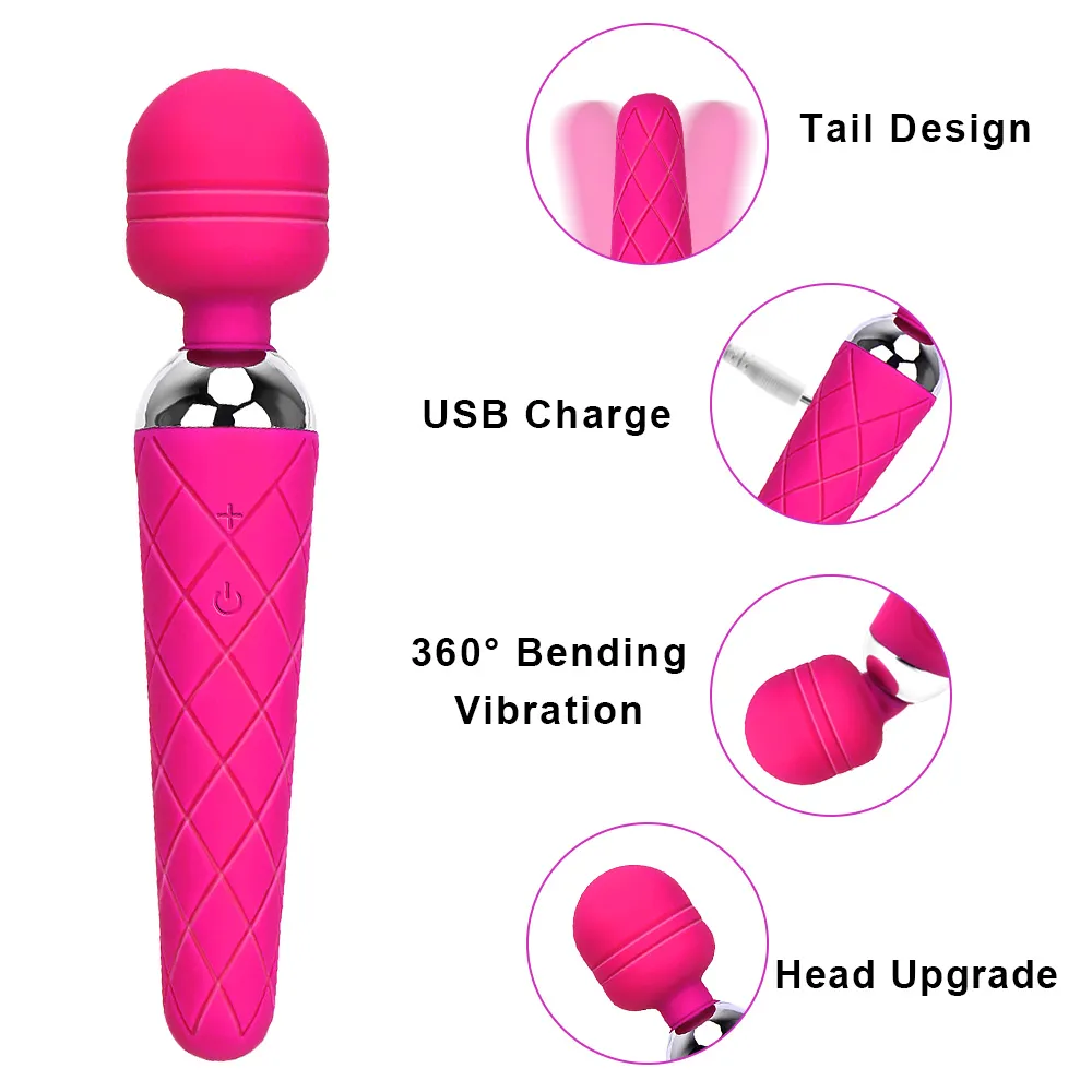 OLO puissant vibrateur sexy jouets pour femme baguette magique G Spot masseur Clitoris stimulateur femme masturbateur produits pour adultes