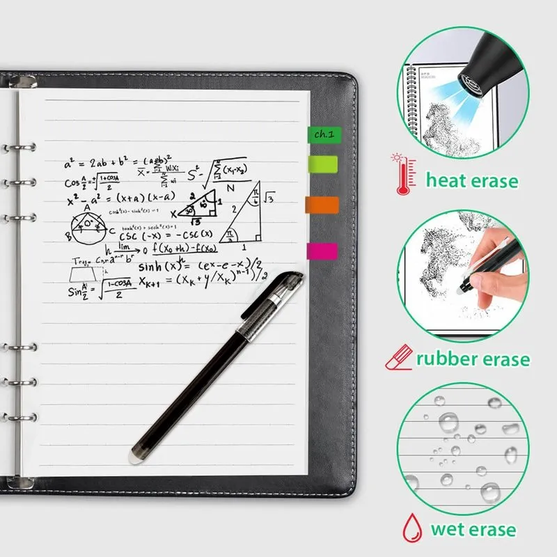 Oryginalne inteligentne ponowne użycie Pióry Notebook Fine Smooth 05 mm Gel Czerwony Czerwony Ink Upełnienie dzieci