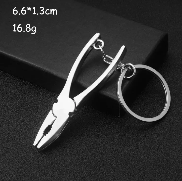 Keychains For Men Car Bag KeyRing Outdoor Combination Tool Portable Mini Utility Pocket Clasp Ruler Hammer Wrench Pliers Shovel 22203Y