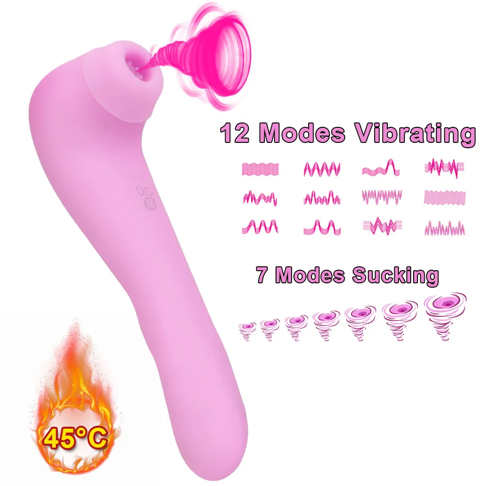 2 em 1 vibradores aquecidos sucking vibradores para mulheres clitóris otário brinquedos de mamilo anal plug plug fêmea masturbação adulta erótica sexy loja