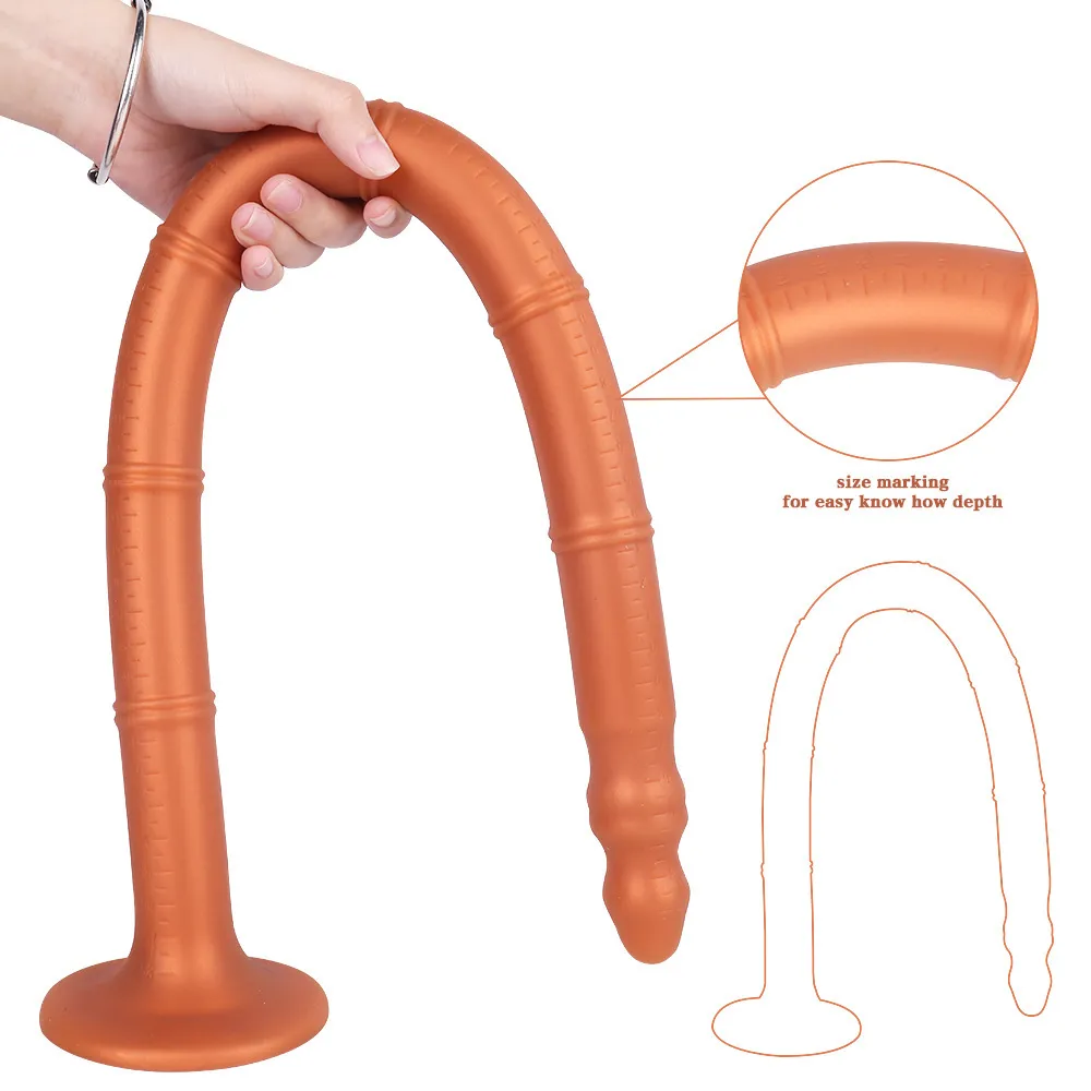 Super long Silicone Anal Dildo Grow Butt Plug Erotic Sexy Toys for Women Men Stimulez le vagin anus dilator Buttplug Sexytoy