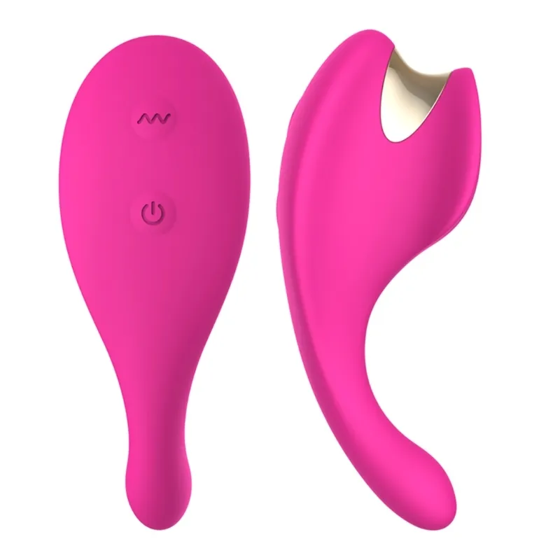 10 Frekvensvibratormassager USB -uppladdningsbar stimulatortelefon Appkontroll Sexig leksak för vuxna kvinnor Par U1JD