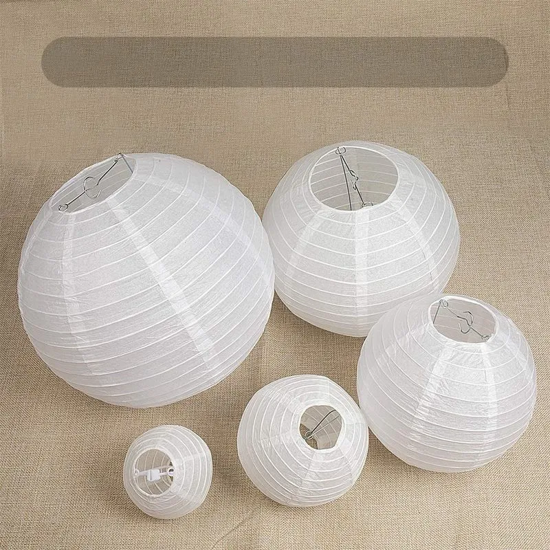 Decoration Paper Lantern Kit 4 12 and Led Lights for Wedding Marriage Xmas Home Parties Events Hanging Decor 220531